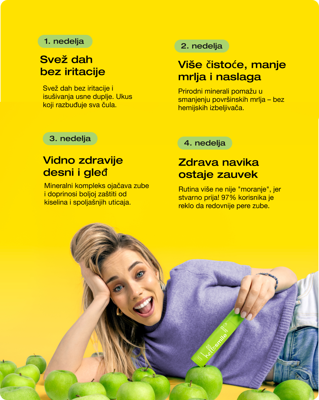 Pasta za zube Zelena jabuka
