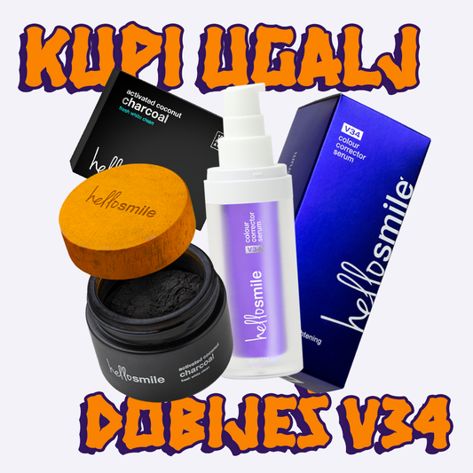 Kupi Aktivni Ugalj, Dobiješ V34 Serum! - Aktivni Ugalj + V34 Serum